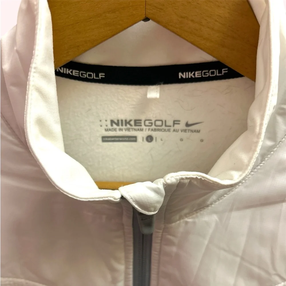 Nike Women’s Quilted Golf Jacket White Large - Picture 3 of 7